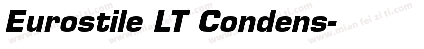 Eurostile LT Condens字体转换